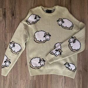 asos pastel green lamb sweater
